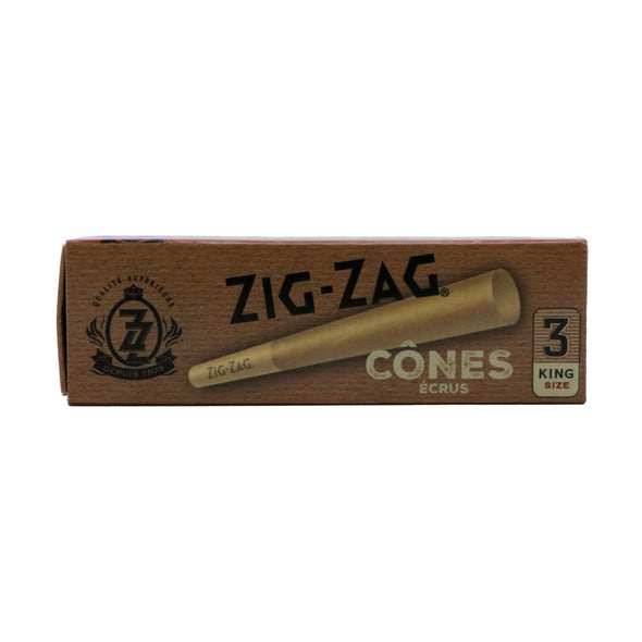 Cônes King Size non blanchis Zig Zag