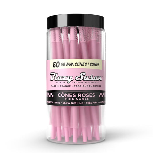 Pink 98mm Cones - 50 Count Jar