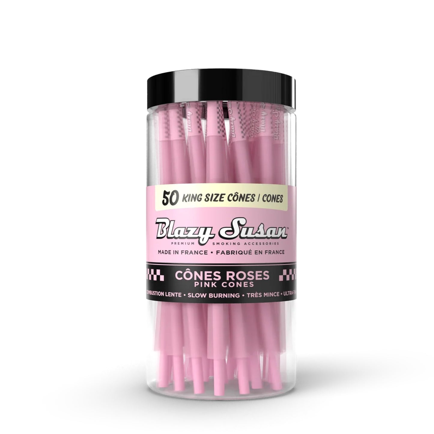 Blazy Susan Pink KS Cones Jar - 50 Cones