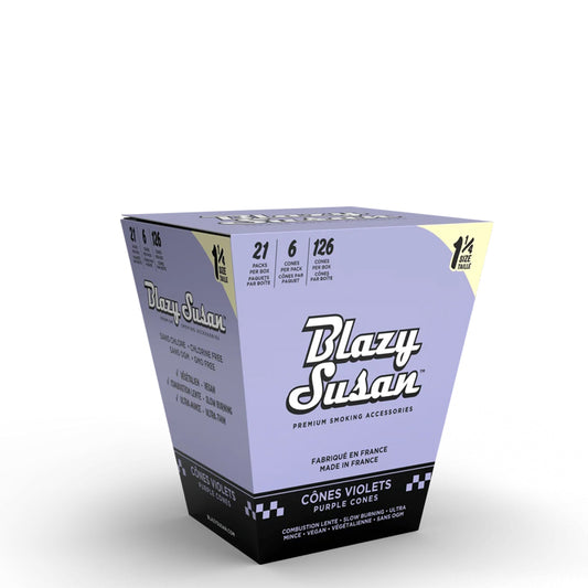 Purple 1 1/4 Cones Full Box - 6 Cones x 21 Packs
