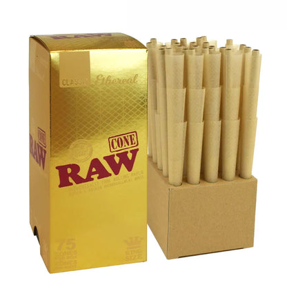 RAW Ethereal 75pack cones King Size