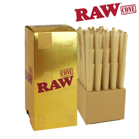 RAW Ethereal 75pack cones King Size