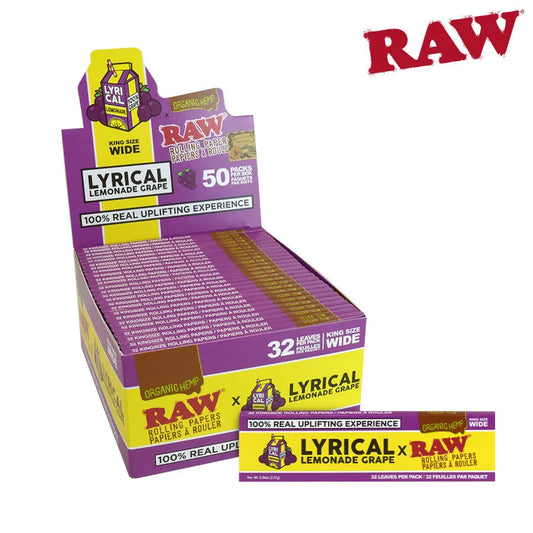 RAW x Lyrical Lemonade Grape King Size Wide Papers