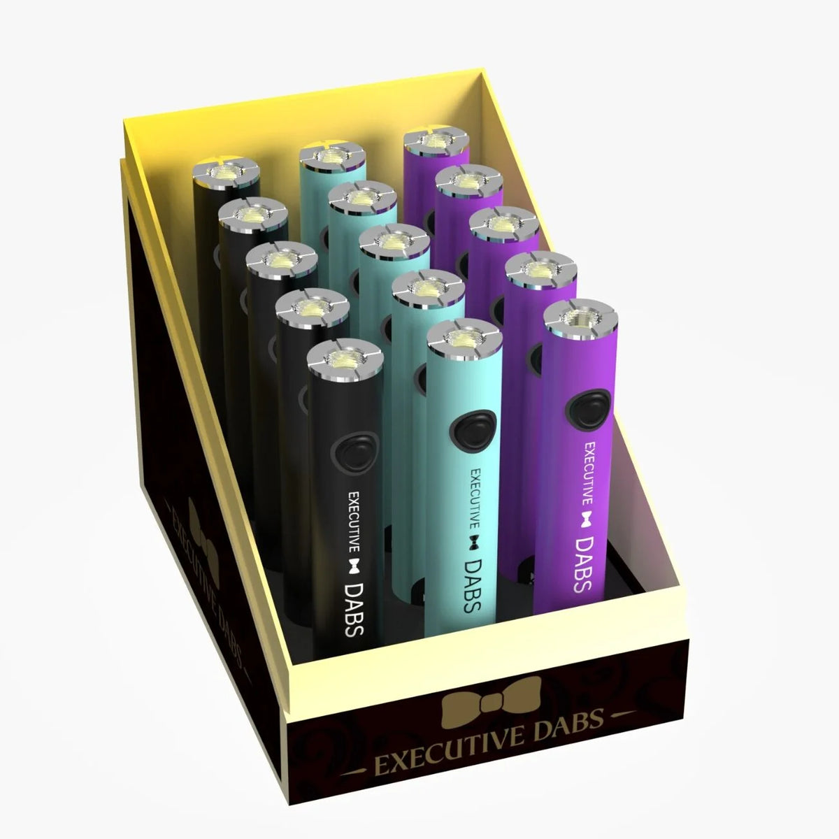 DISPLAY OF 15 EXECUTIVE DABS 1.6-4.0V 510 BATTERIES
