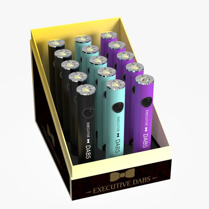 DISPLAY OF 15 EXECUTIVE DABS 1.6-4.0V 510 BATTERIES
