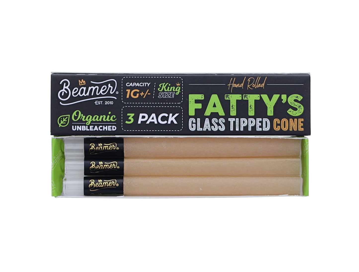 Beamer Fatty's Pre-Rolled Glass-Tipped Cones