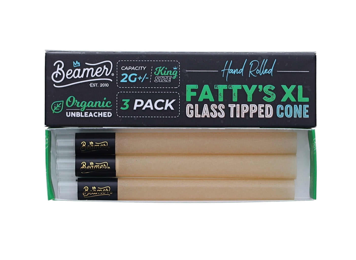 Beamer Fatty's XL Pre-Rolled Glass-Tipped Cones