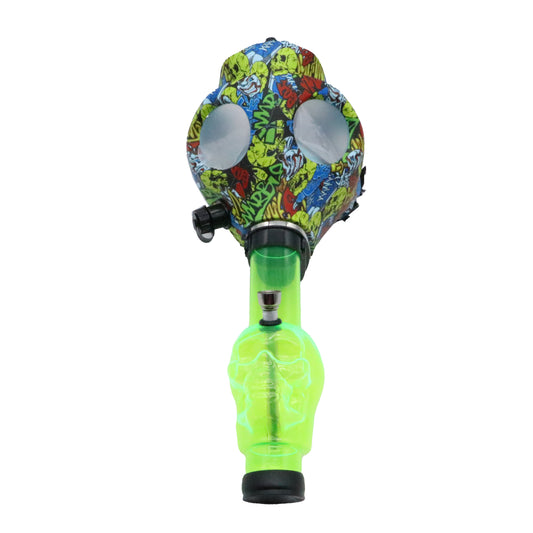 Masque à gaz en silicone avec tube acrylique