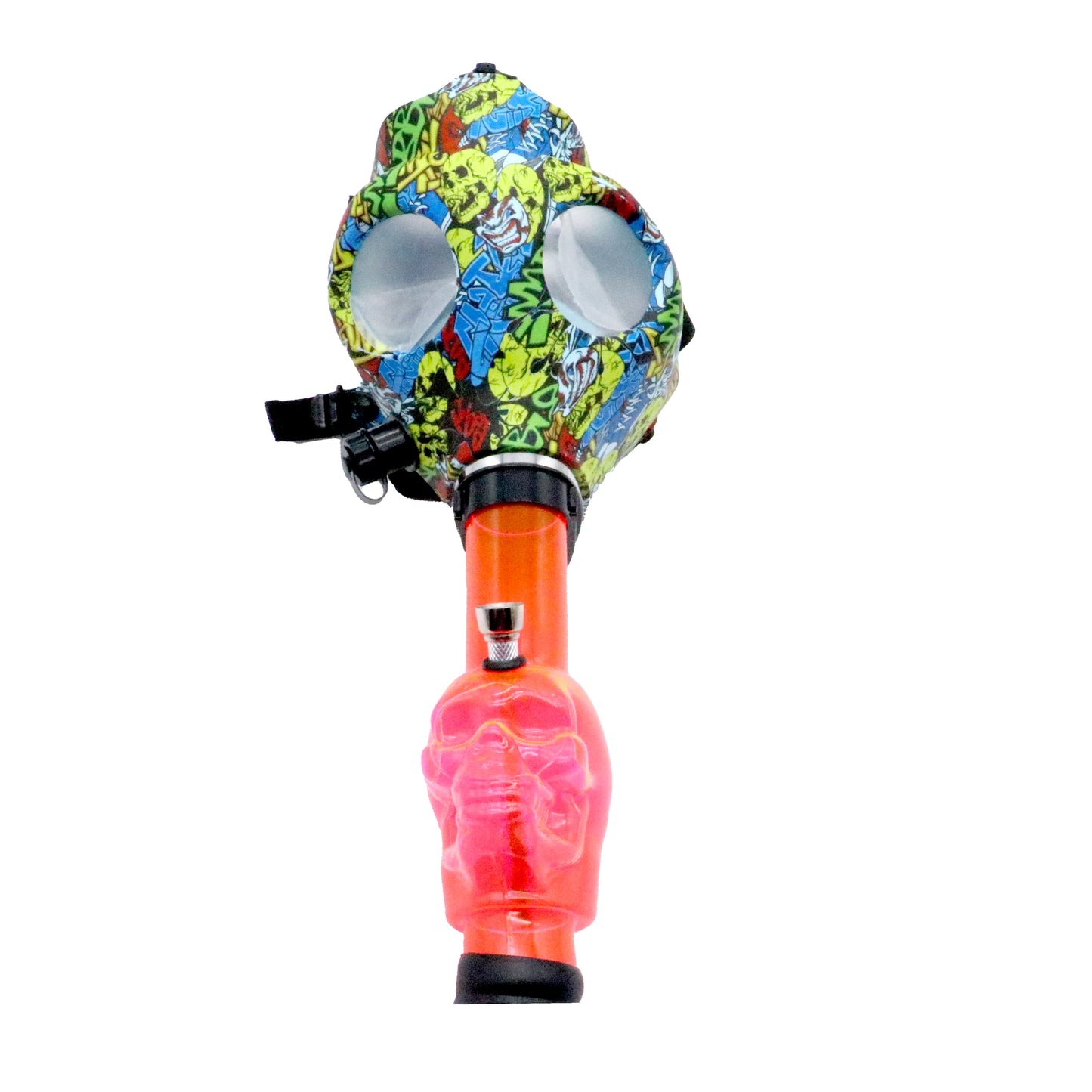 Masque à gaz en silicone avec tube acrylique