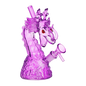 Seshgear Rising Dragon Water Pipe 6.7" / 14mm F Purple