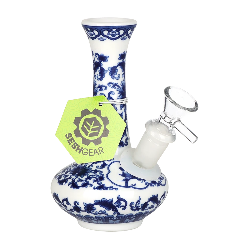 SeshGear Chinese Vase Ceramic Water Pipe - 5.5"