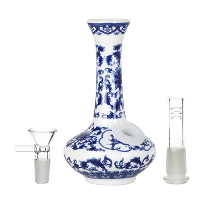 SeshGear Chinese Vase Ceramic Water Pipe - 5.5"