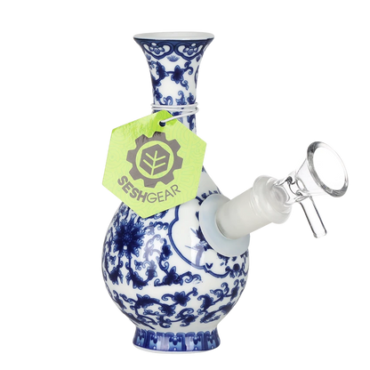 SeshGear Chinese Vase Ceramic Water Pipe - 5.5"