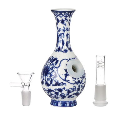SeshGear Chinese Vase Ceramic Water Pipe - 5.5"