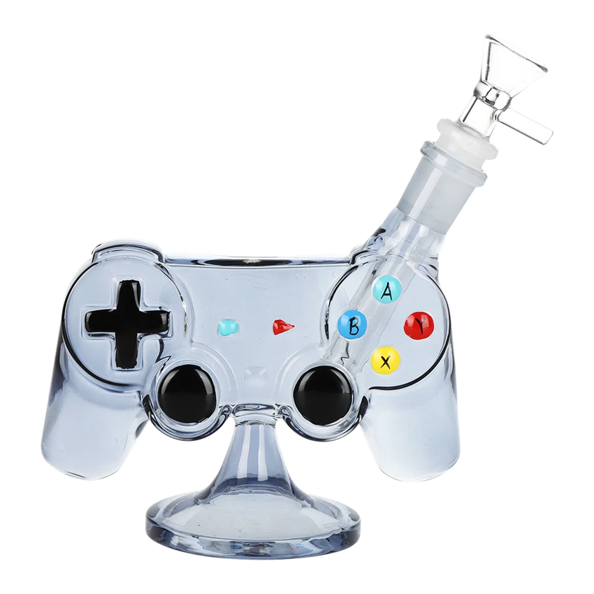 SeshGear Game Controller Glass Water Pipe - 6" / 14mm F