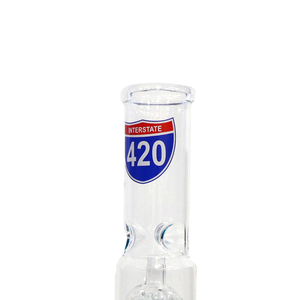 12" Graphic Water Pipe, with Beaker Base