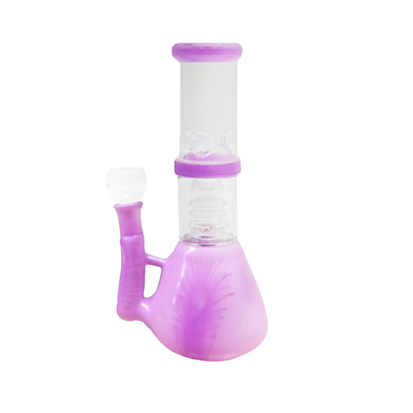 ***8" Crown Swirl Perk and Ice Catcher Water Pipe