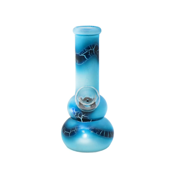 5" Crackle Print Bubbler Water Pipe