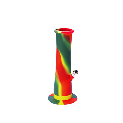 8.5" Silicone Water Pipe Fluted Shape