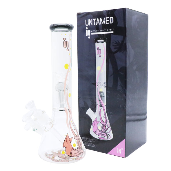 14" Untamed Collection, Pink Squid 12 Arm Perk, Ice Catcher