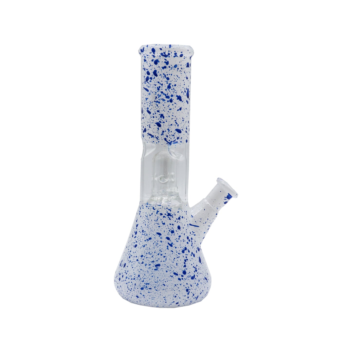 8" Speckle Water Pipe with Ice Catcher and Splashguard