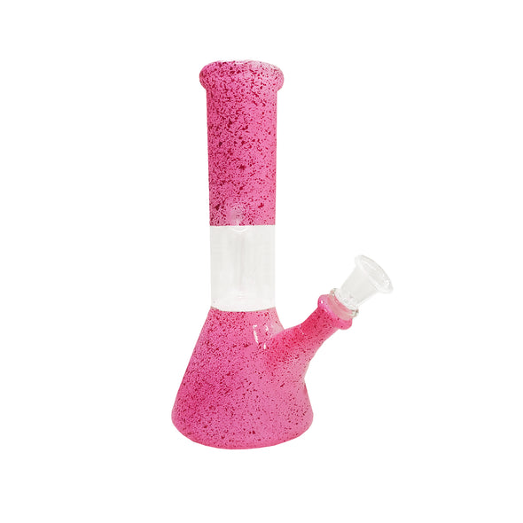 8" Speckle Water Pipe with Ice Catcher and Splashguard