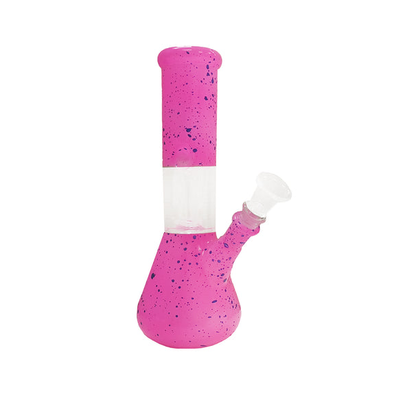 8" Speckle Water Pipe with Ice Catcher and Splashguard