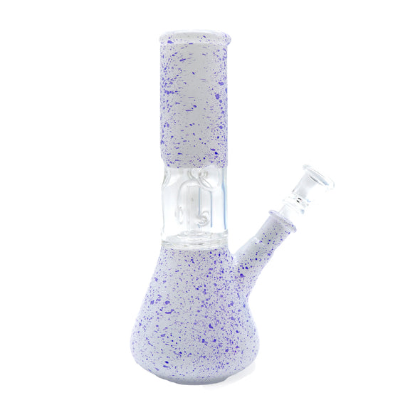 8" Speckle Water Pipe with Ice Catcher and Splashguard