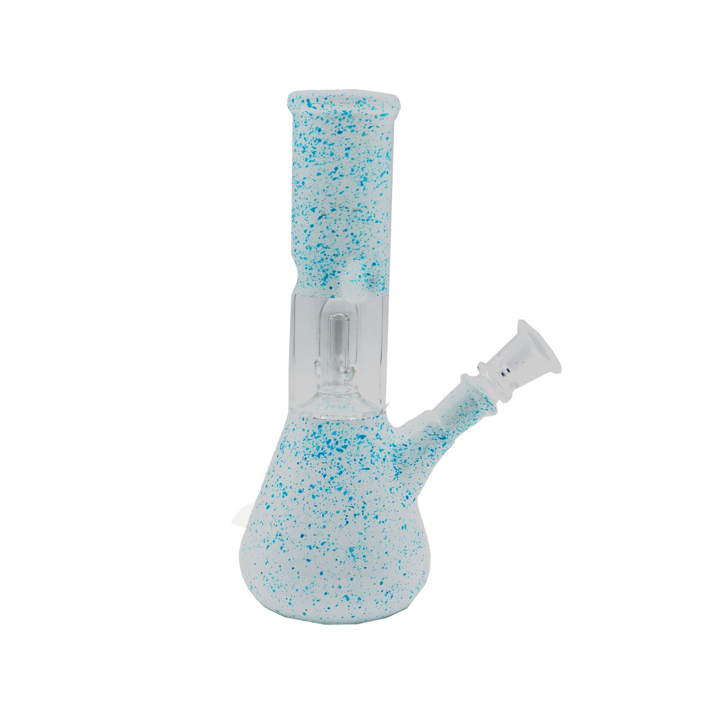 8" Speckle Water Pipe with Ice Catcher and Splashguard