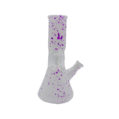 8" Speckle Water Pipe with Ice Catcher and Splashguard