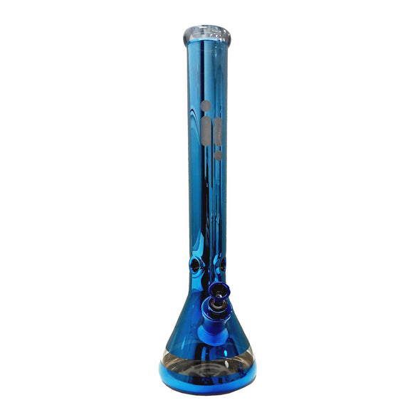 18" Metallic Multi-Colour Water Pipe beaker base with Ice Catcher