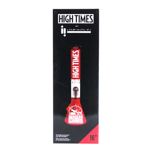 High Times - 16" Square Plane Water Pipe, 8 Arm Tree Perk, Ice Catcher