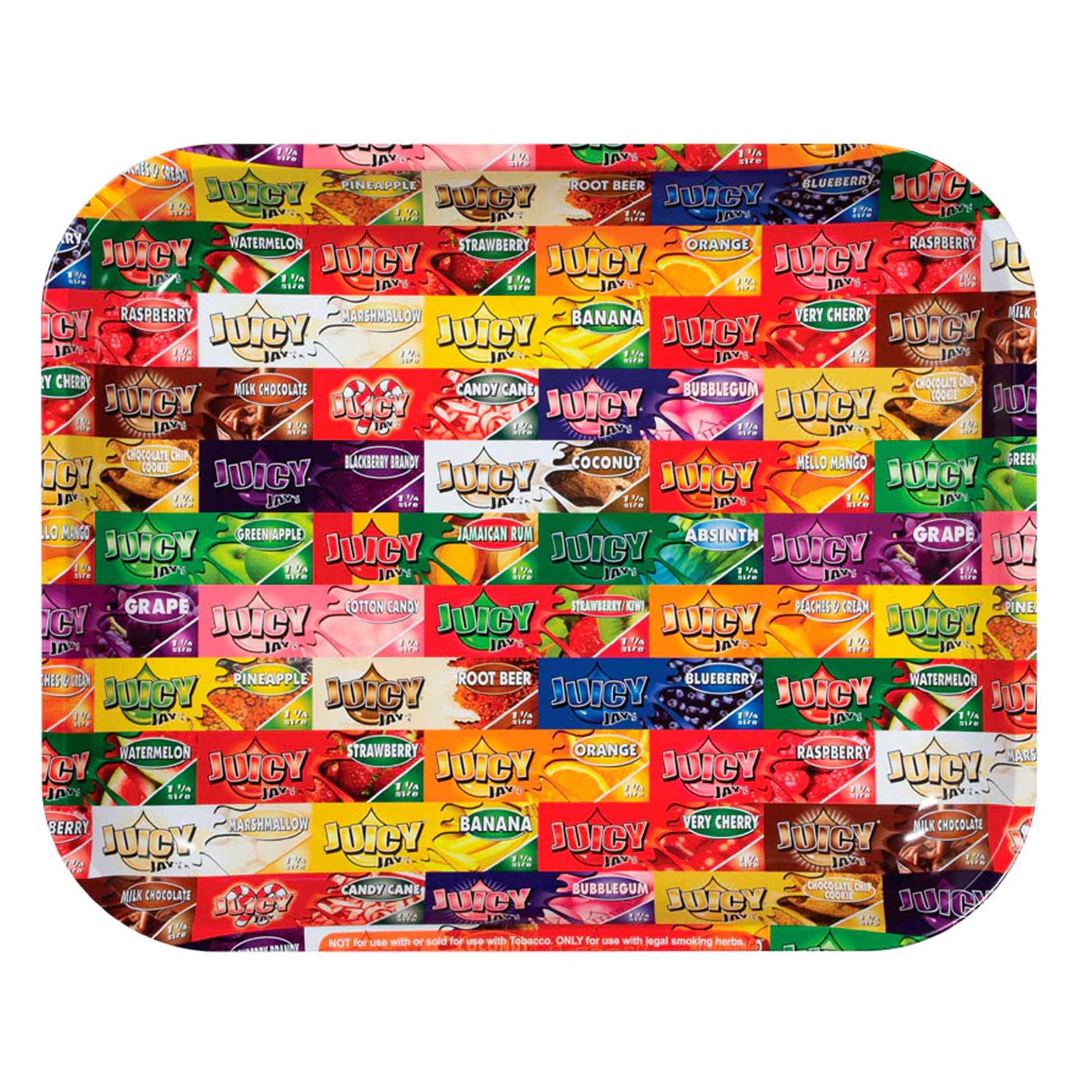 Juicy Jay's Metal Rolling Tray - Juicy Pack Design - Infyniti Scales