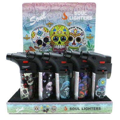 Soul - Colorful Skull Print Lighter