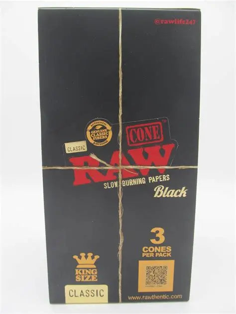RAW Black Cones King Size