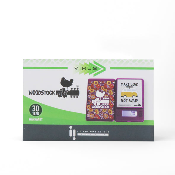 Woodstock Colorful Virus, balance de poche numérique sous licence, 500 g x 0,1 g