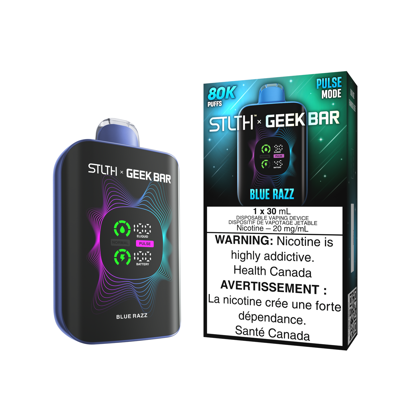 STLTH X Geek Bar Disp - Blue Razz 4/PK