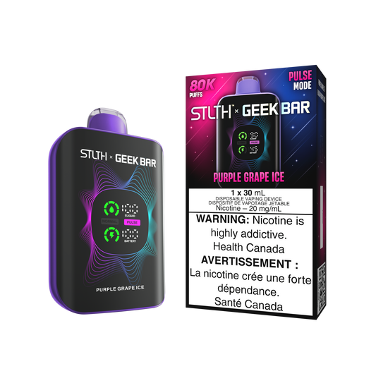 STLTH X Geek Bar Disp - Purple Grape Ice 4/PK
