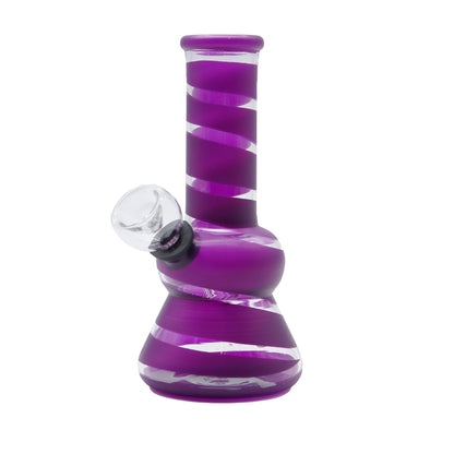 6" Bubble Stripe Water Pipe Diamond Base