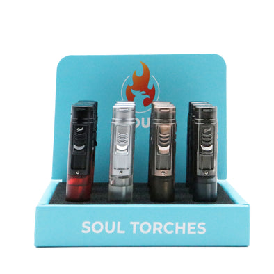 Soul - Transparent Assorted Single Flame Torch