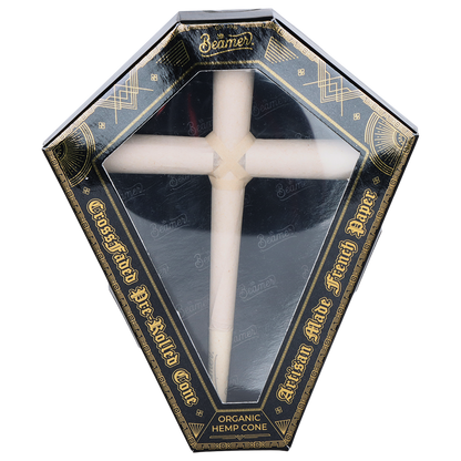 Beamer Cross Faded Organic Hemp Pre-Rolled Cross-Shaped Cone | 8ct Display