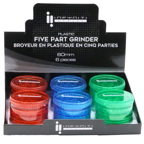 Infyniti Brand Plastic Grinder - 5 Part