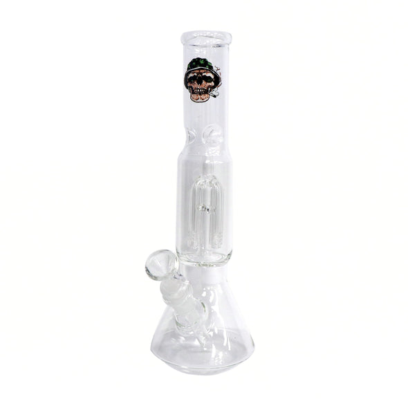 12" Graphic Water Pipe, with Beaker Base