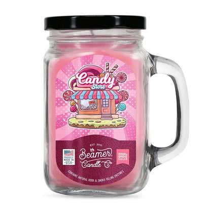 Beamer Candle Co. 12oz & 7oz Glass Mason Jar - Candy Store