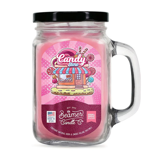 Beamer Candle Co. 12oz & 7oz Glass Mason Jar - Candy Store