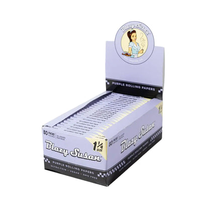Purple Blazy Susan Rolling Papers - King Size Slim and 1 1/4 - Infyniti Scales