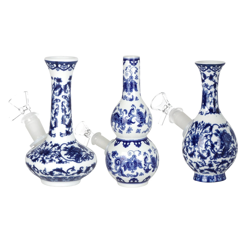 SeshGear Chinese Vase Ceramic Water Pipe - 5.5"