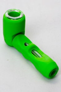 Silicone Hand Pipe with Glass Insert