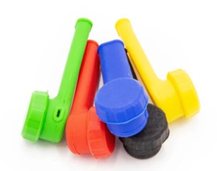 Silicone Hand Pipe with Metal Screen