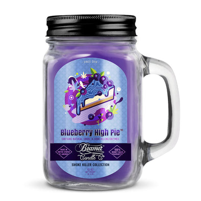 Beamer Candle Co. 12oz Glass Mason Jar - Blueberry High Pie
